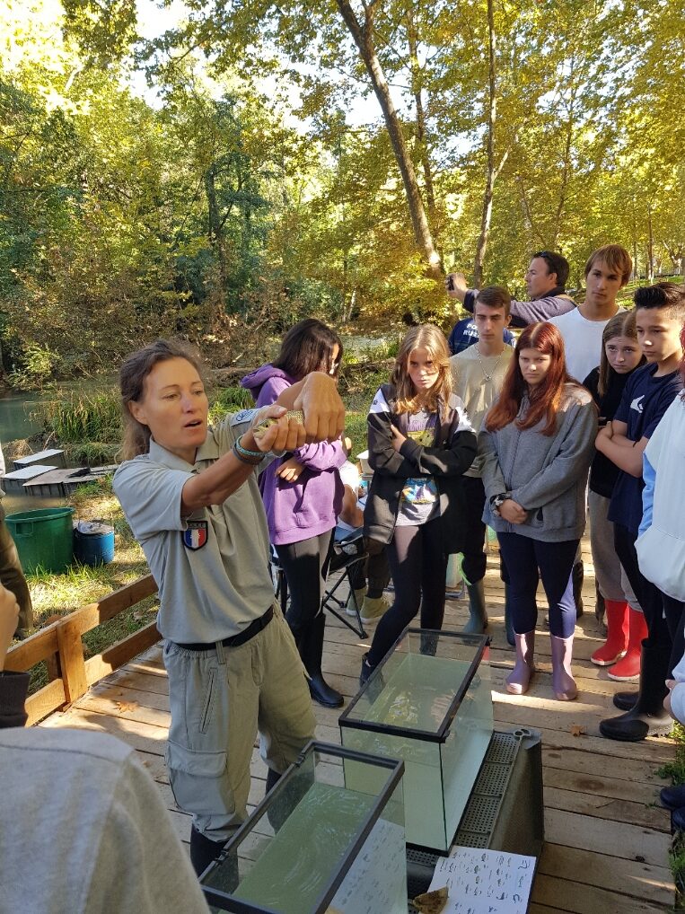 Lire la suite à propos de l’article Les élèves du lycée Honoré de Balzac assistent à l’inventaire annuel des poissons du Lez par l’OFB