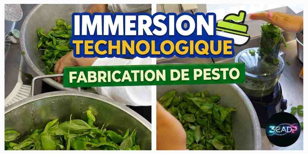 Lire la suite à propos de l’article Immersion dans la halle technologique : nos élèves de 3eme EADP en plein atelier pesto ! 🌿